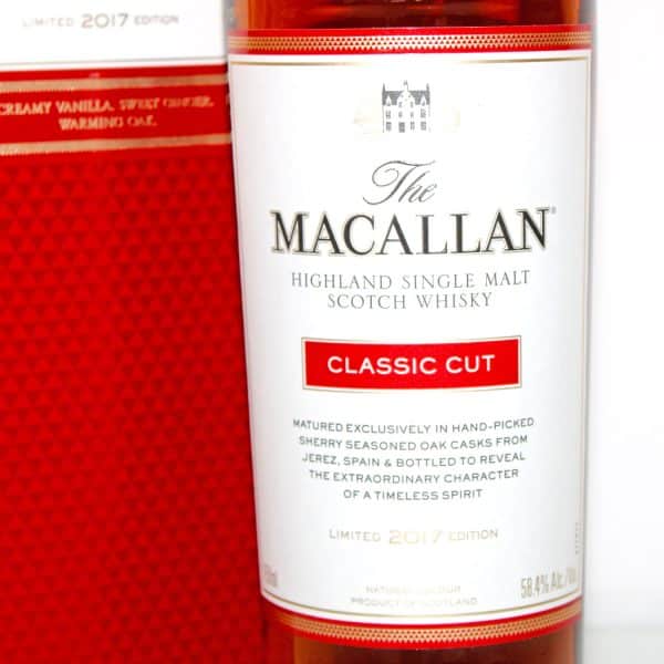 Macallan Classic Cut 2017 Release 75cl US Import label