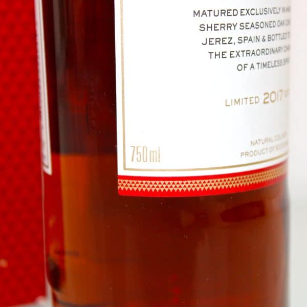 Macallan Classic Cut 2017 Release 75cl US Import side label