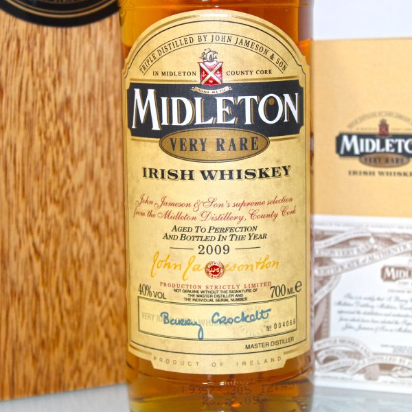 Midleton Very Rare 2009 label