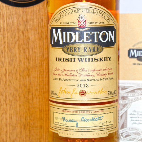 Midleton Very Rare 2013 label