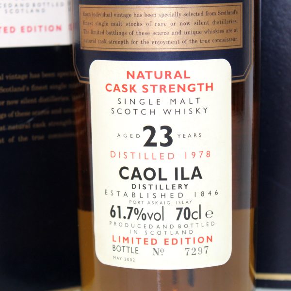Caol Ila 1978 23 Year Old Rare Malts Selection 61.7 label