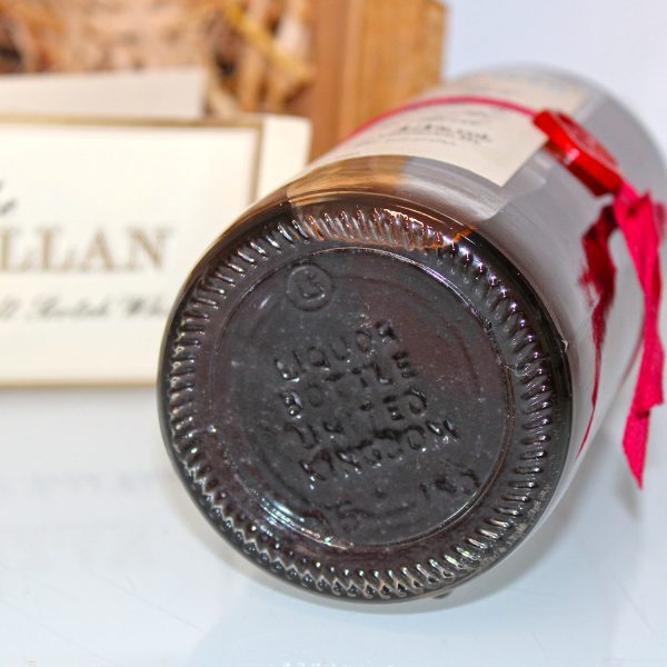 Macallan 1940 Handwritten Label Red Ribbon bottom bottle code