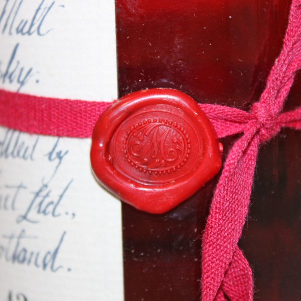 Macallan 1940 Handwritten Label Red Ribbon wax seal