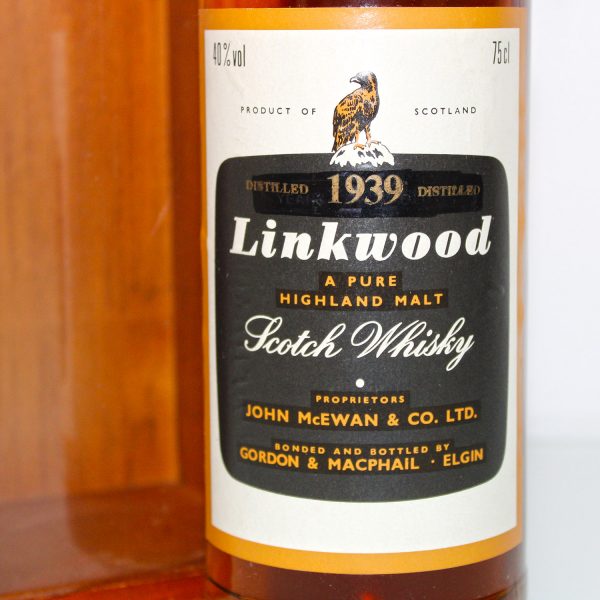 Linkwood 1939 Gordon and MacPhail label