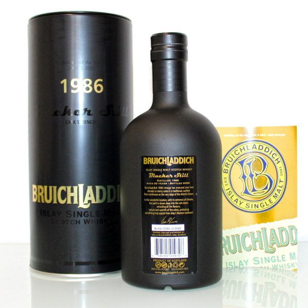 Bruichladdich 1986 Blacker Still 20 Year Old 1st Release back