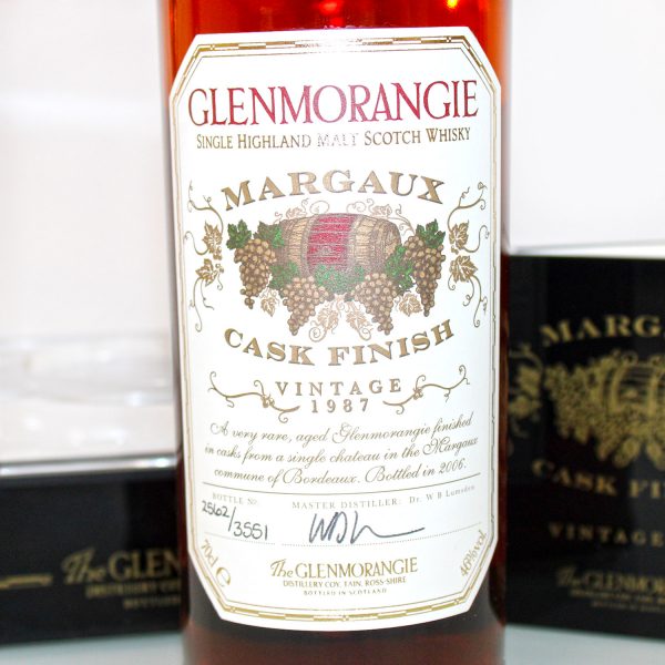 Glenmorangie 1987 Margaux Cask Finish label