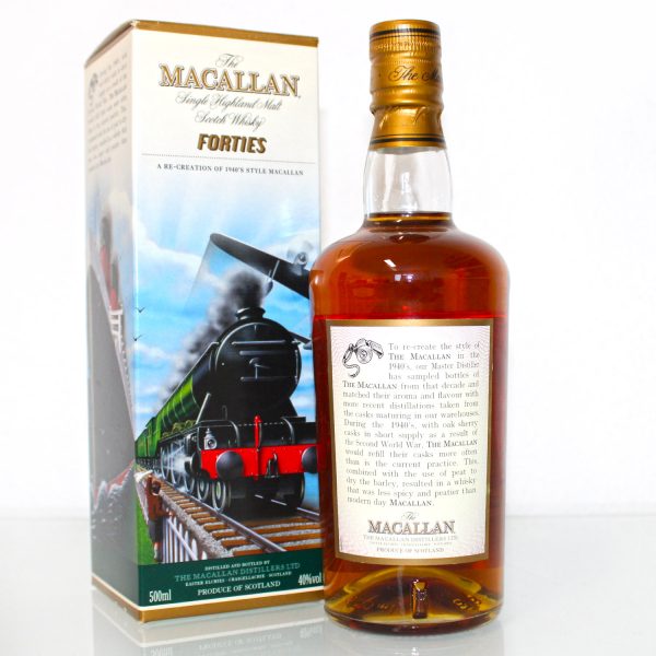 Macallan Travel Decades Series Forties 1940s back