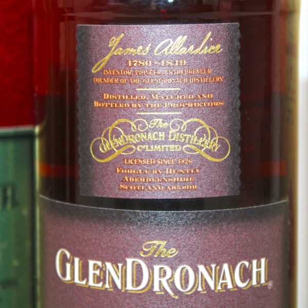 Glendronach 33 Years Old Oloroso Sherry Casks label 2