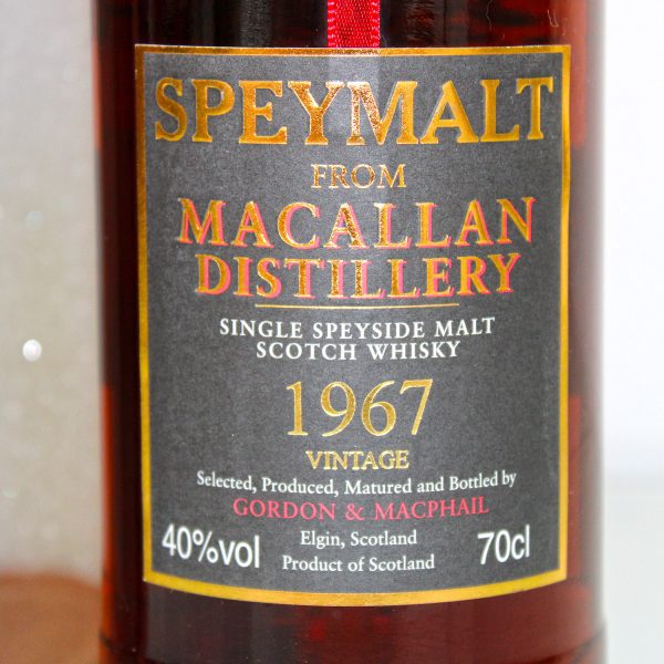 Macallan 1967 Speymalt Gordon & MacPhail label
