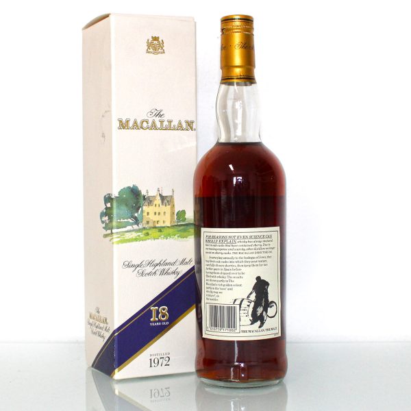 Macallan 1972 18 years old back