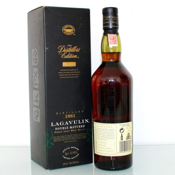 Lagavulin 1981 Distillers Edition back
