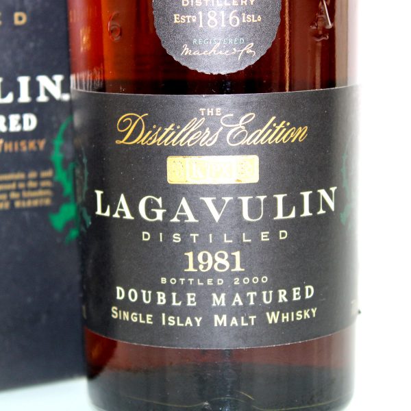 Lagavulin 1981 Distillers Edition label