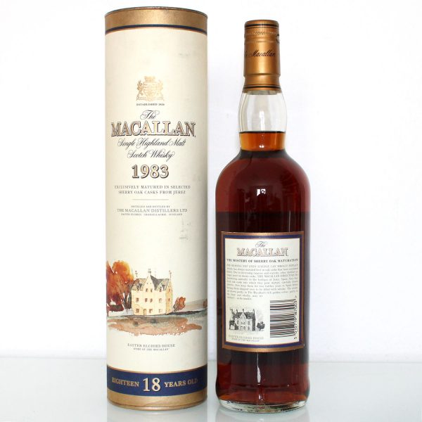 Macallan 1983 18 Years Old back