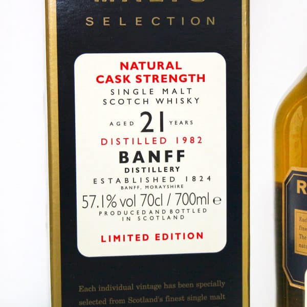 Banff 1982 21 year old rare malts selection box
