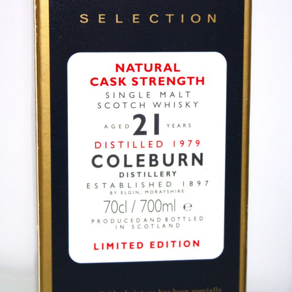Coleburn 1979 21 year old rare malts selection box