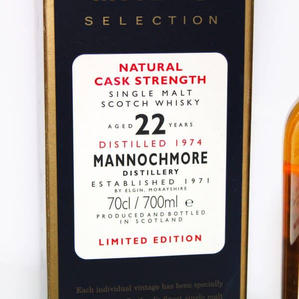 Mannochmore 1974 22 year old rare malts selection box