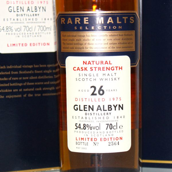 Glen Albyn 1975 26 year old rare malts selection label