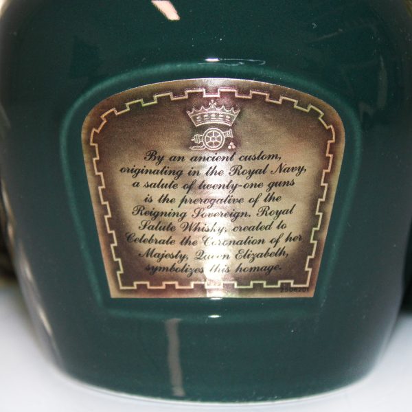 Royal Salute 21 Years Green Flagon back