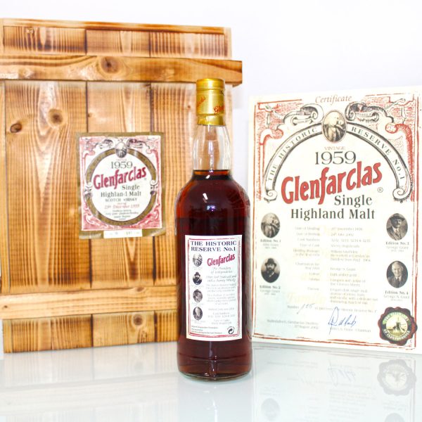 Glenfarclas 1959 Historic Reserve No 1 back label
