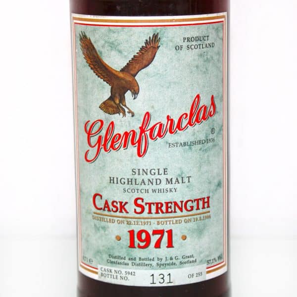 Glenfarclas 1971 Cask Strength label