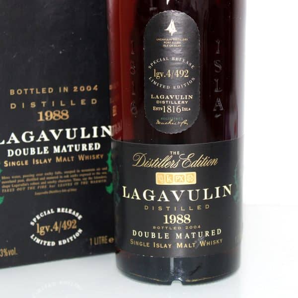 Lagavulin 1988 Distillers Edition label