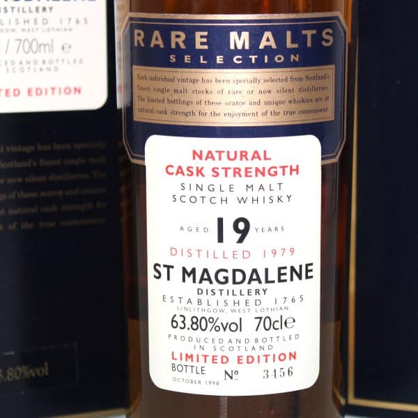 St Magdalene 1979 19 Years Rare Malts Selection label