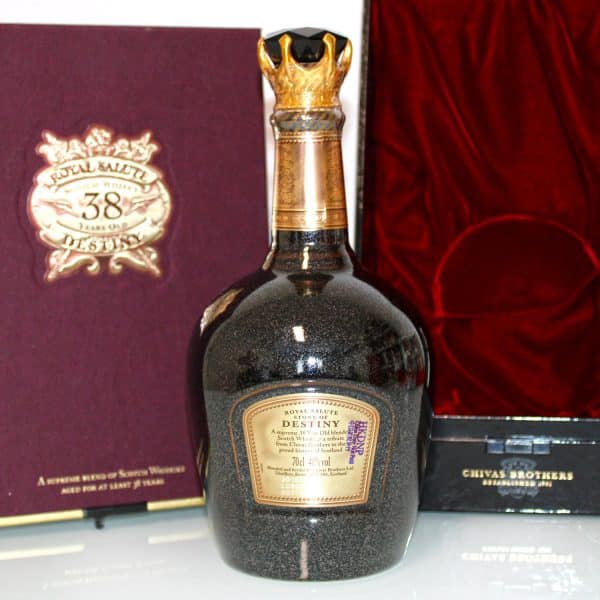 Chivas Royal Salute 38 Years Stone of Destiny back label
