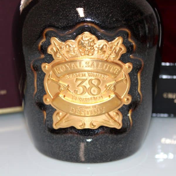 Chivas Royal Salute 38 Years Stone of Destiny label