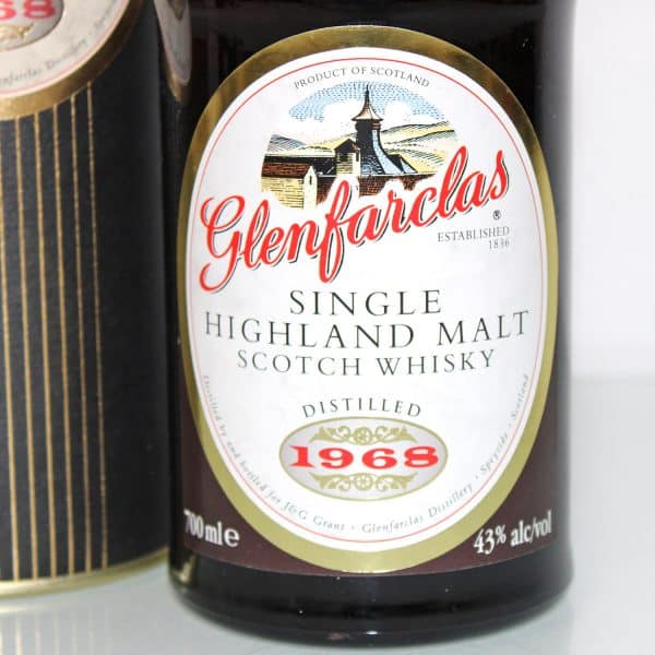 Glenfarclas 1968 32 Year Old label
