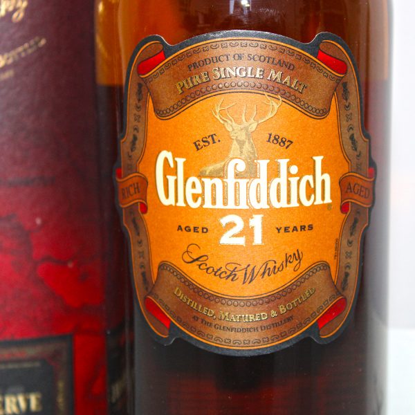 Glenfiddich 21 Jahre Havana Reserve label