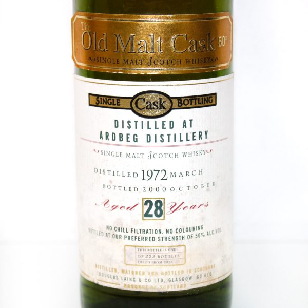 Ardbeg 1972 28 Years Old Douglas Laing Old Malt Cask label