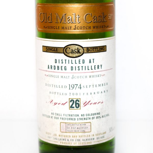Ardbeg 1974 26 Years Old Douglas Laing Old Malt Cask label