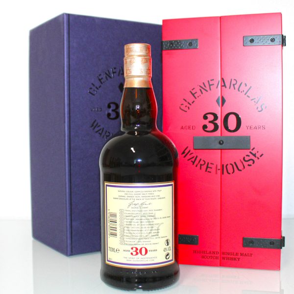 Glenfarclas 30 Years Warehouse Edition back