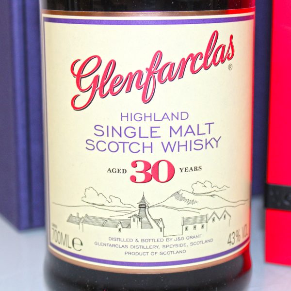 Glenfarclas 30 Years Warehouse Edition label