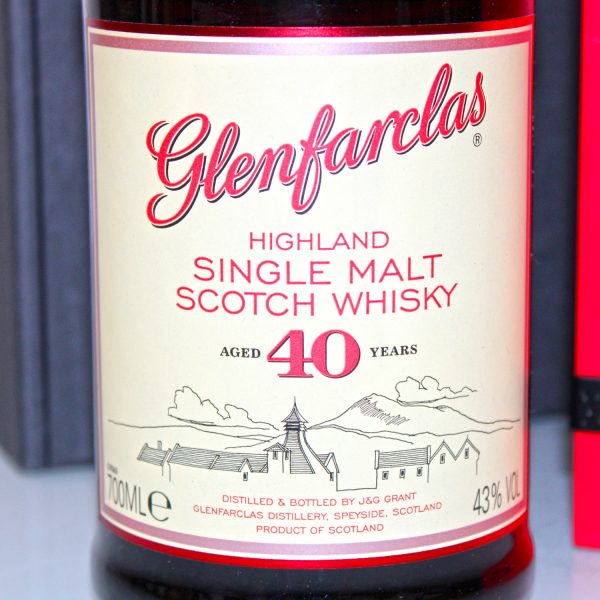 Glenfarclas 40 Years Warehouse Edition label