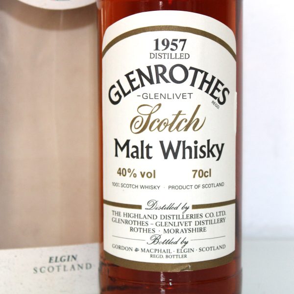 Glenrothes 1957 Gordon & MacPhail label