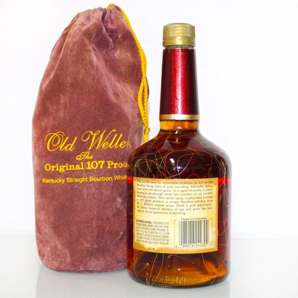 Old Weller Antique Original 107 Brand Whiskey back