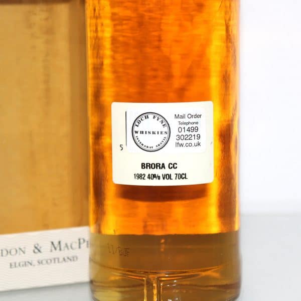 Brora 1982 Connoisseurs Choice back label