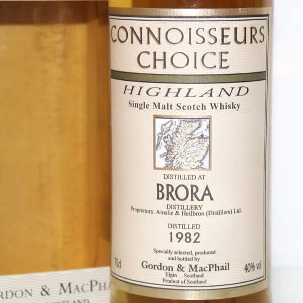 Brora 1982 Connoisseurs Choice label