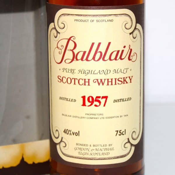 Balblair 1957 Gordon & MacPhail label