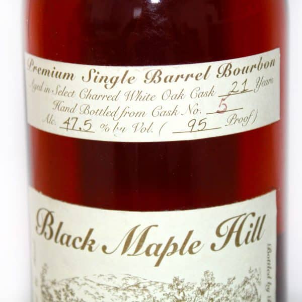 Black Maple Hill 21 Year Old Premium Single Barrel Bourbon Cask no 5
