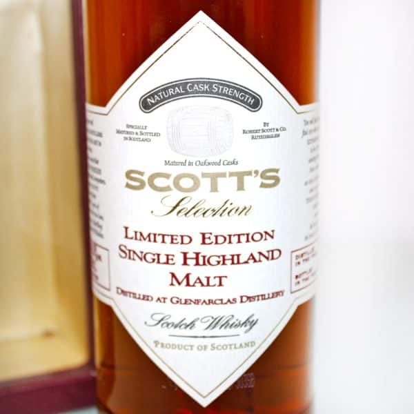 Glenfarclas 1965 Scotts Selection label