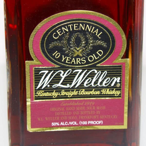 W.L. Weller Centennial 10 Year Old Bourbon Whiskey label