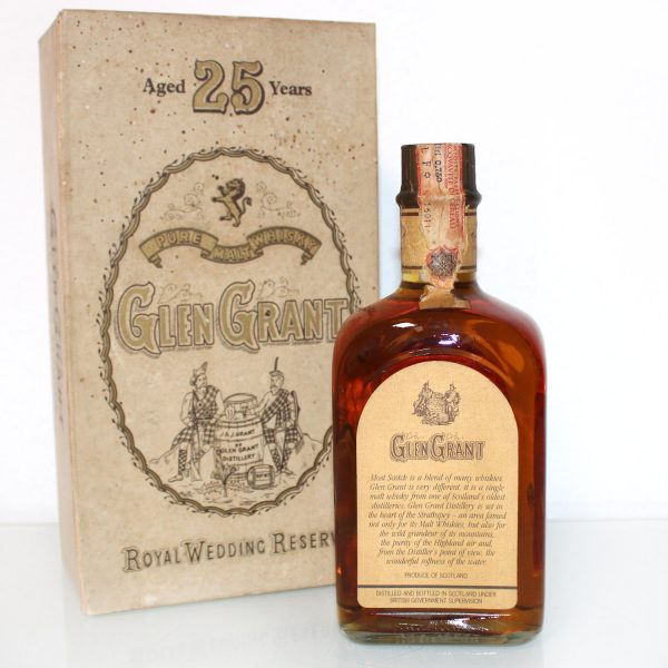 Glen Grant 25 Year Old Royal Wedding Reserve back