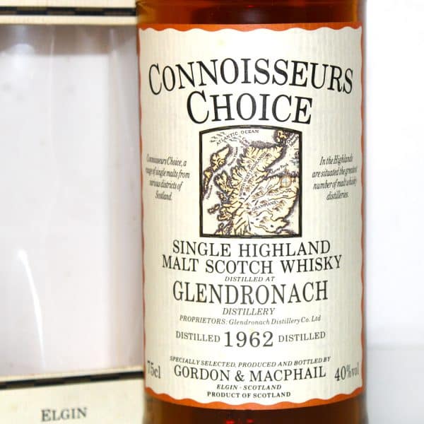 Glendronach 1962 Connoisseurs Choice label
