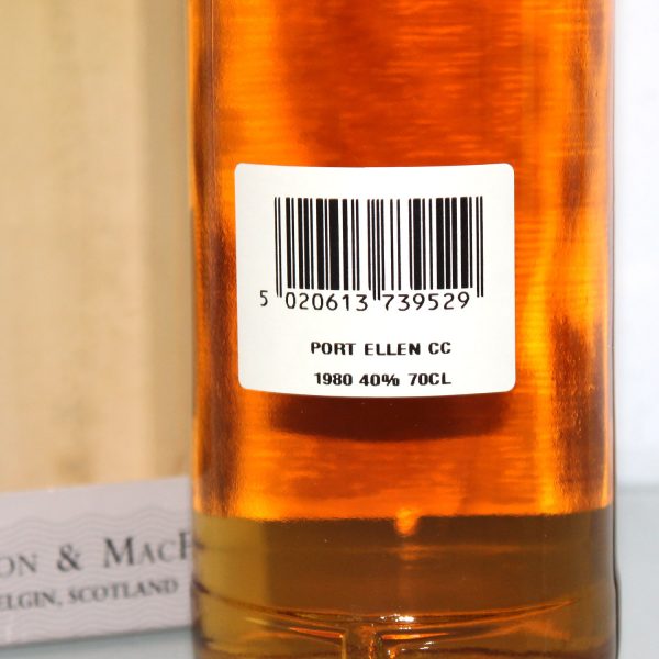 Port Ellen 1980 Connoisseurs Choice back label