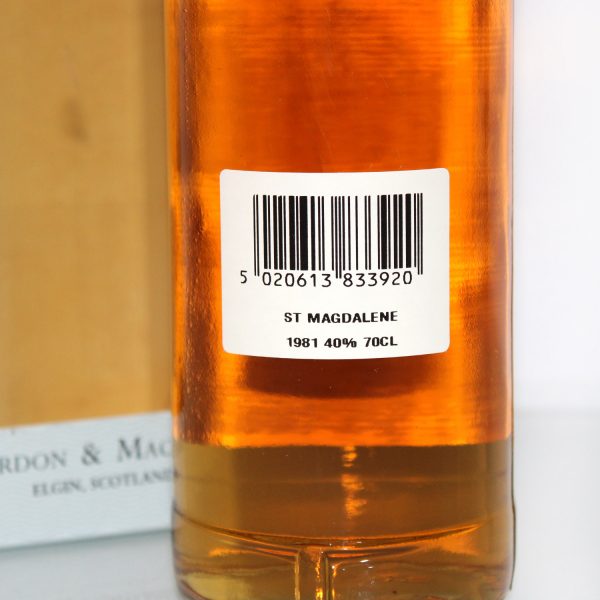 St Magdalene 1981 Connoisseurs Choice back label