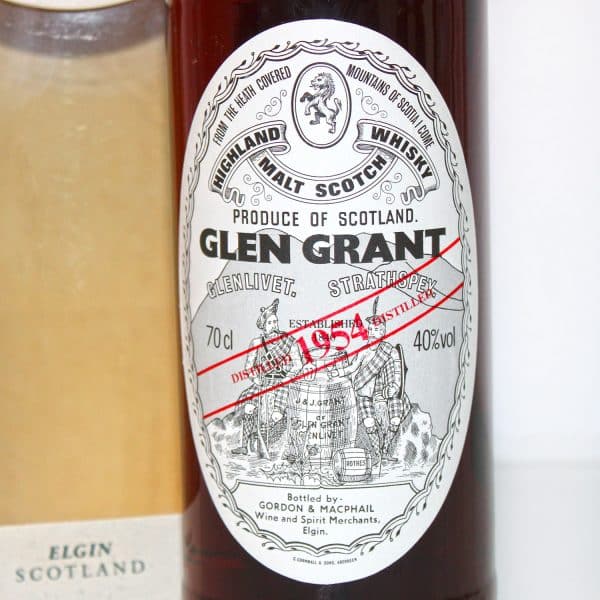 Glen Grant 1954 label