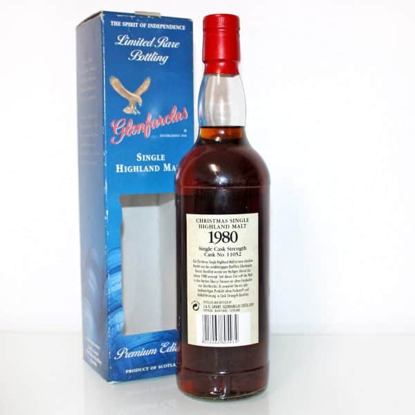Glenfarclas 24th December 1980 Cask 11052 back