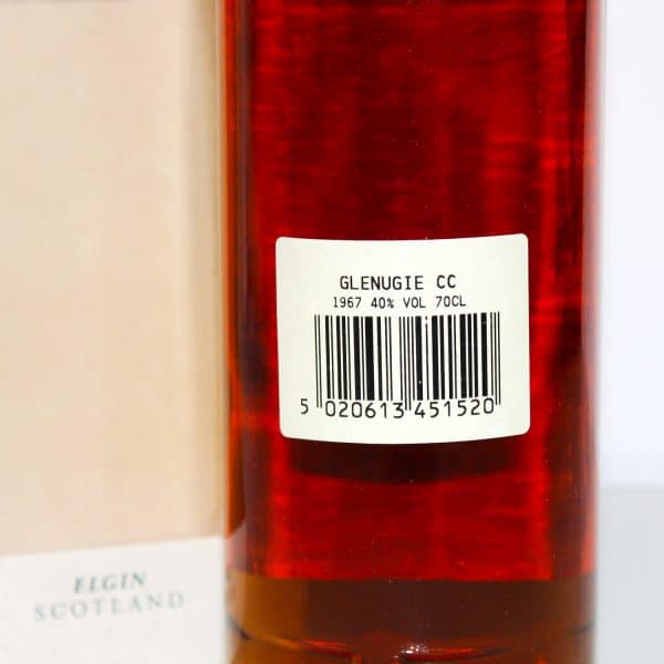 Glenugie 1967 Connoisseurs Choice back label